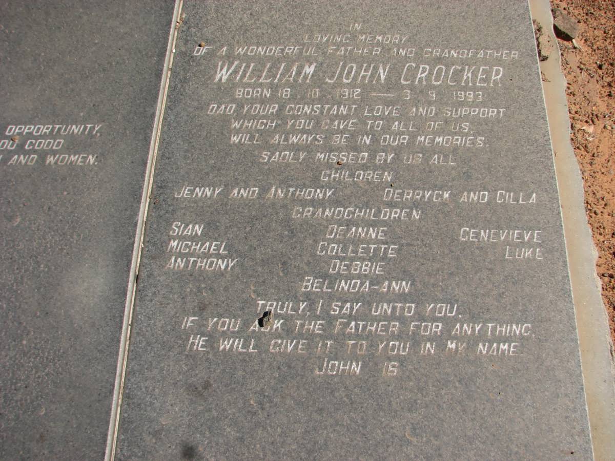 CROCKER Wiliam John 1912-1993