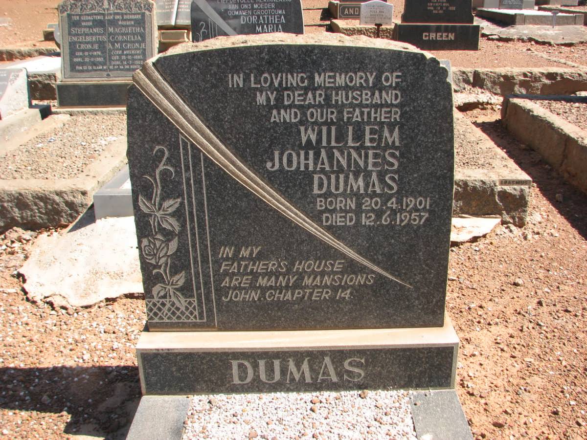 DUMAS Willem Johannes 1901-1957
