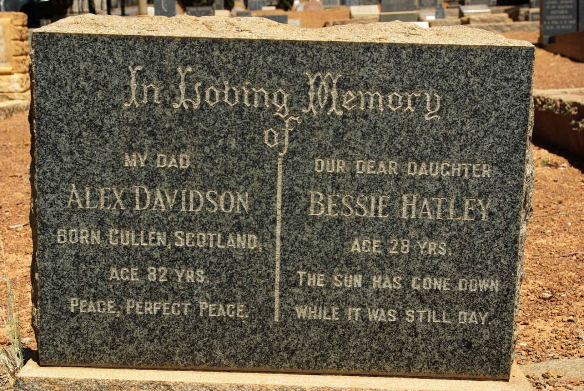 DAVIDSON Alex :: HATLEY Bessie