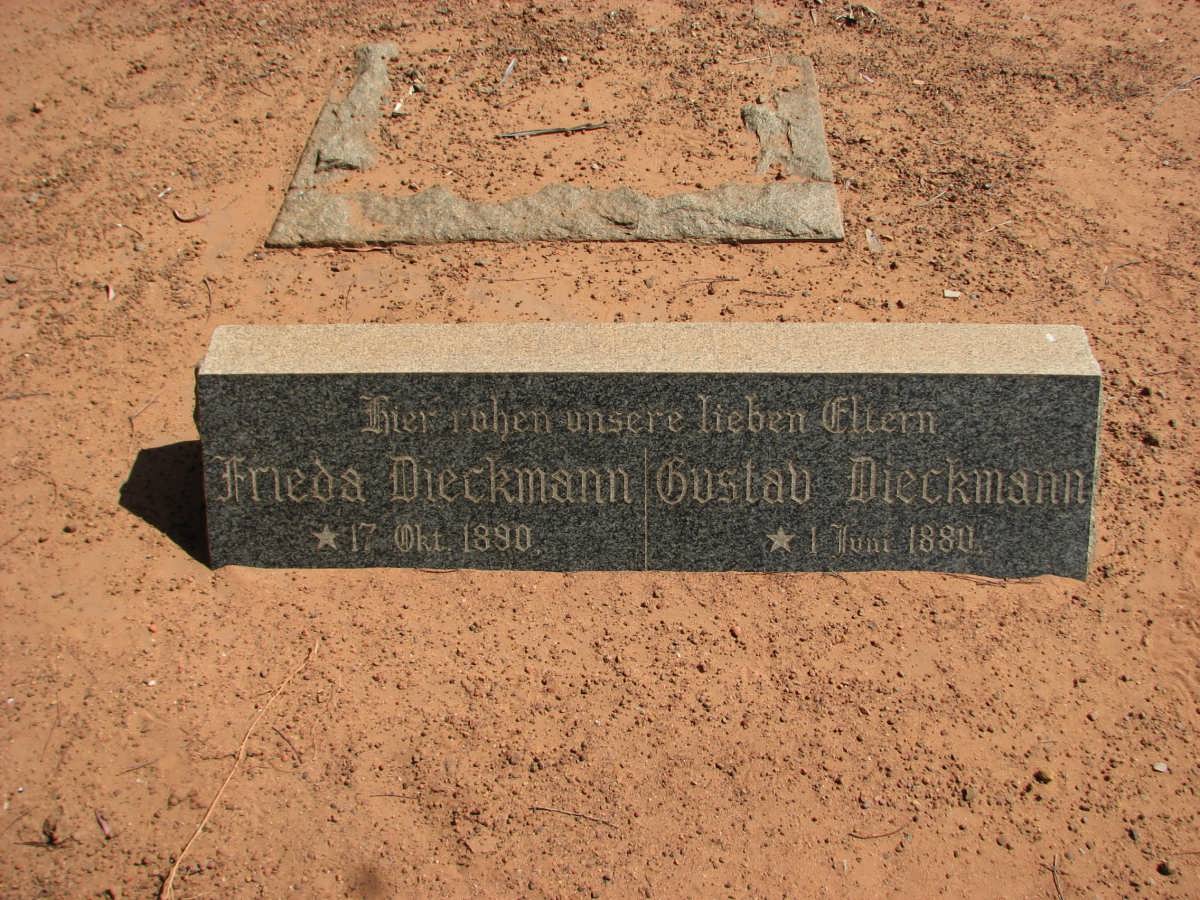 DIECKMANN Gustav 1880- &amp; Frieda 1890-