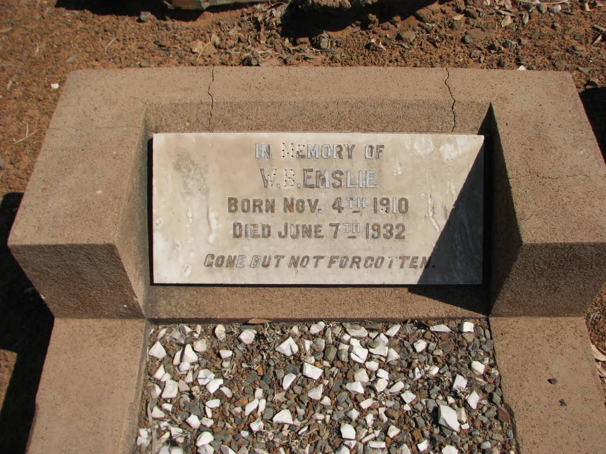 EMSLIE W.B. 1910-1932