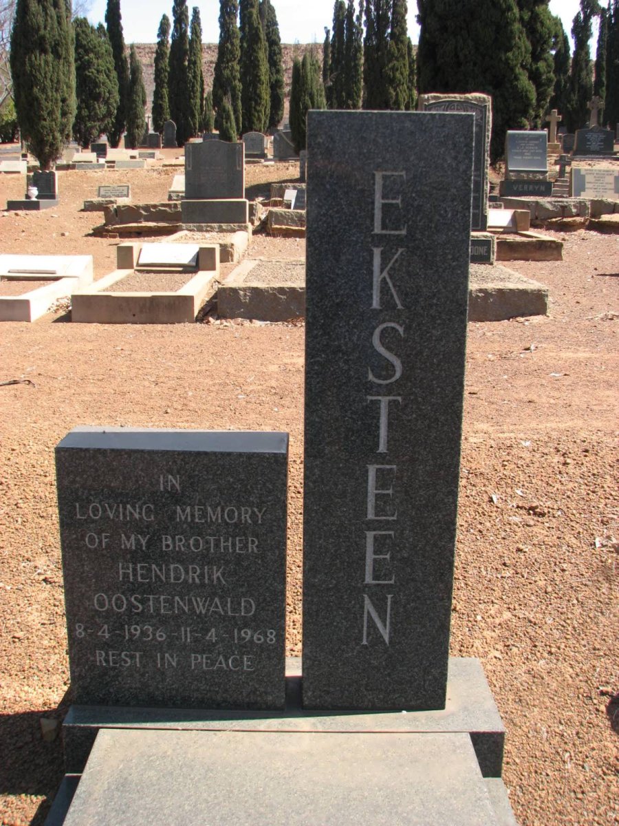 EKSTEEN Hendrik Oostenwald 1936-1968