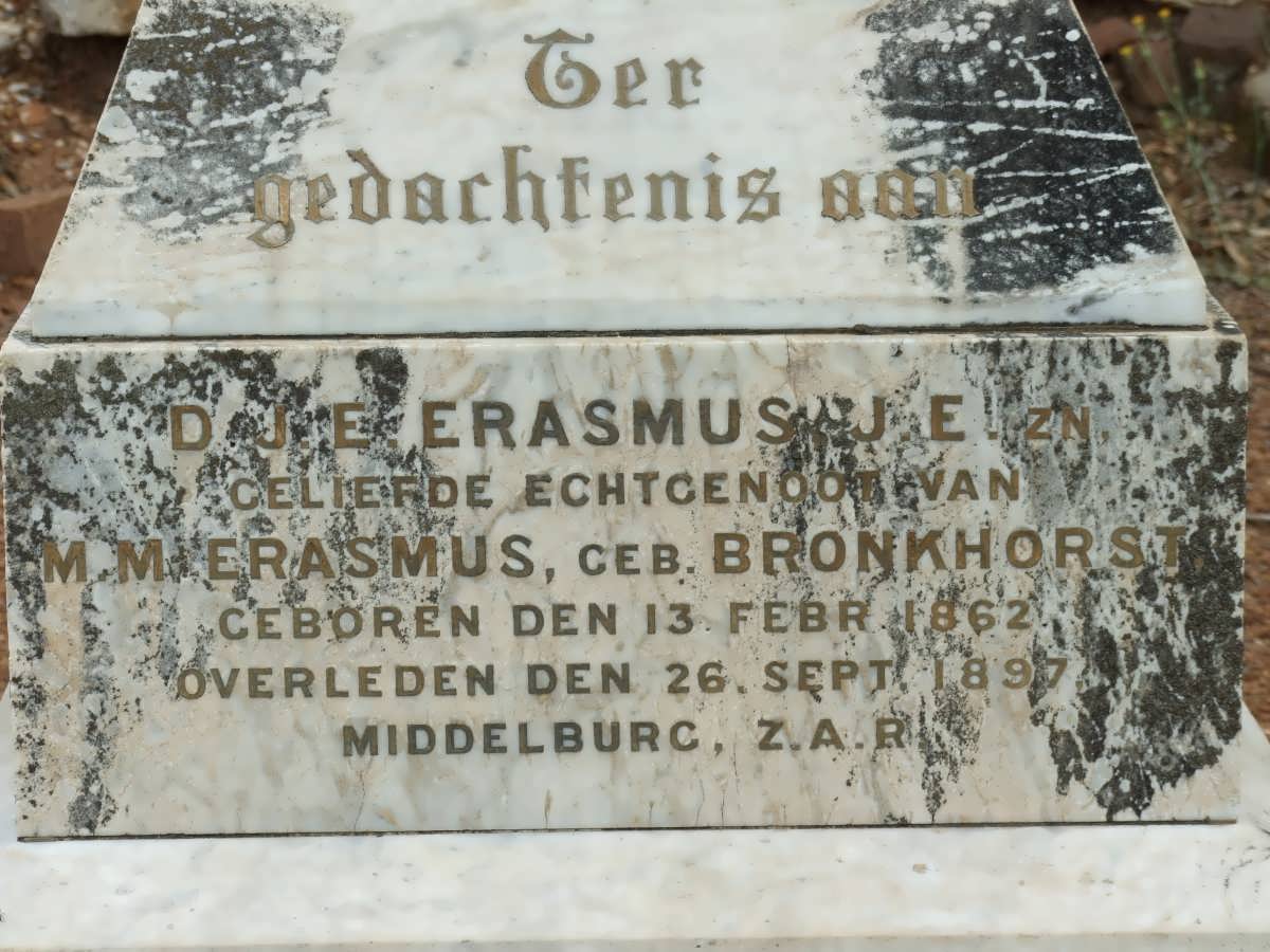 ERASMUS D.J.E. 1862-1897 #2
