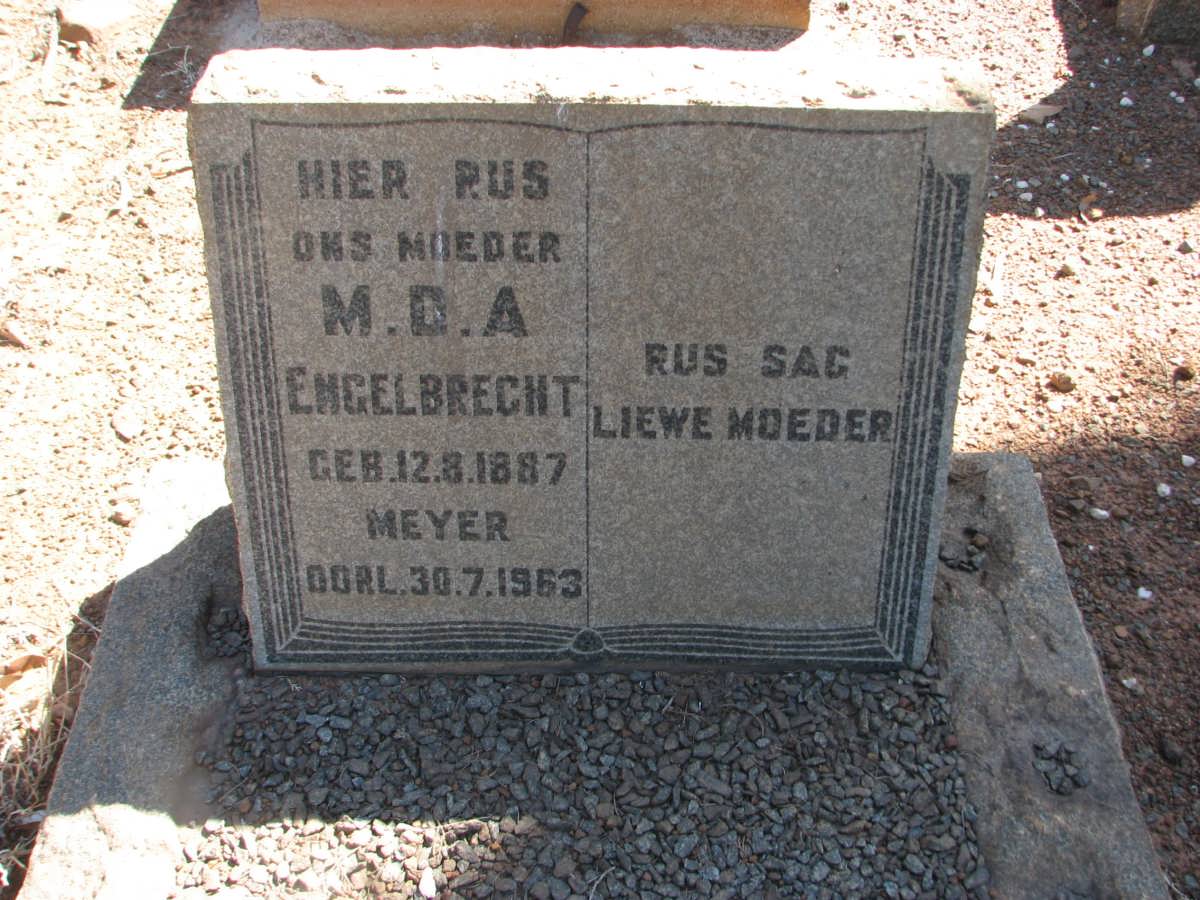 ENGELBRECHT M.D.A. nee MEYER 1887-1953