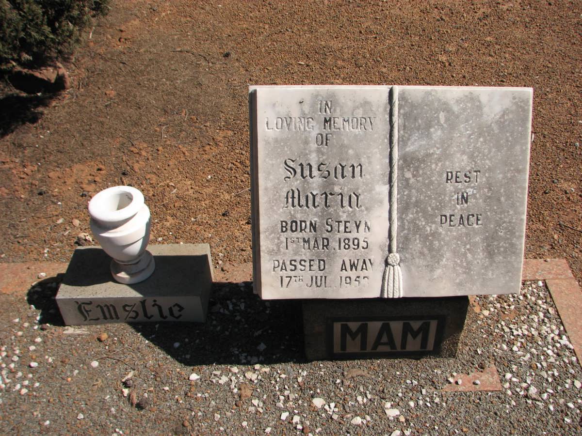 EMSLIE Ernest Richard 1885-1959 &  Susan Maria nee STEYN 1895-1953 #2