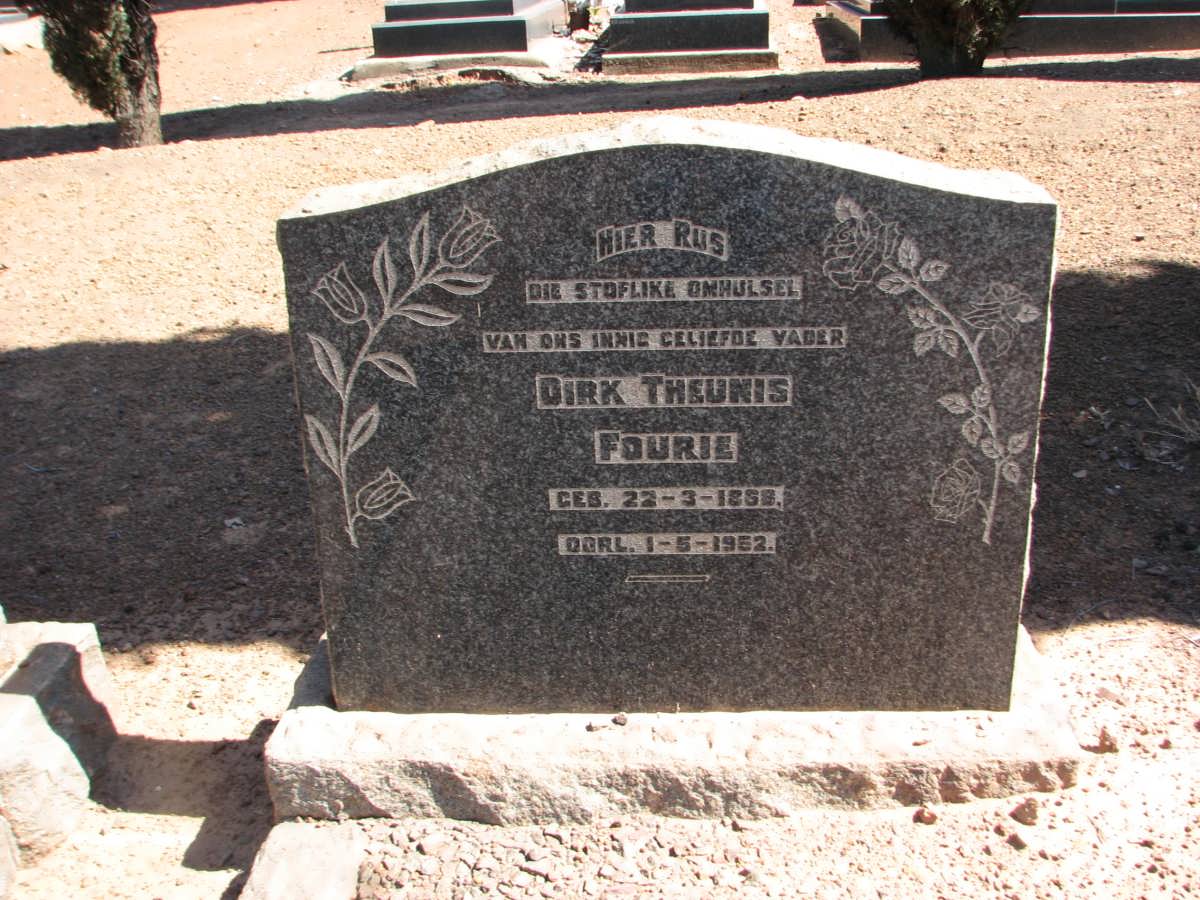 FOURIE Dirk Theunis 185?-1952