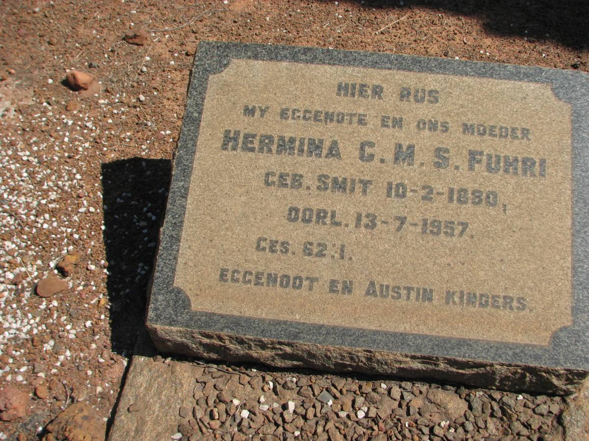 FUHRI Hermina C.M.S. nee SMIT 1880-1957