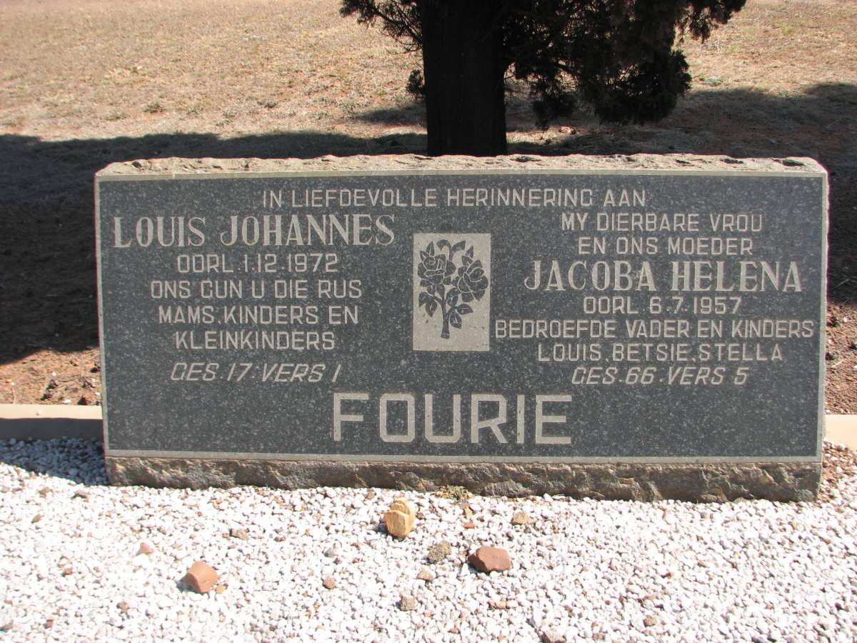 FOURIE Louis Johannes -1972 &amp; Jacoba Helena -1957