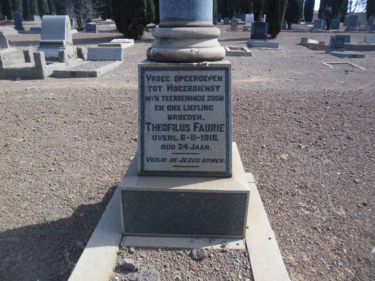 FAURIE Theofilus -1918