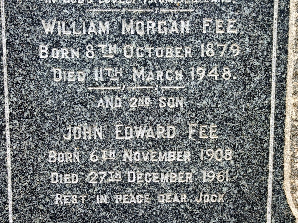 FEE William Morgan 1879-1948 &amp; Karen Emelie 1878-1944 ::  FEE John Edward 1908-1961 #2
