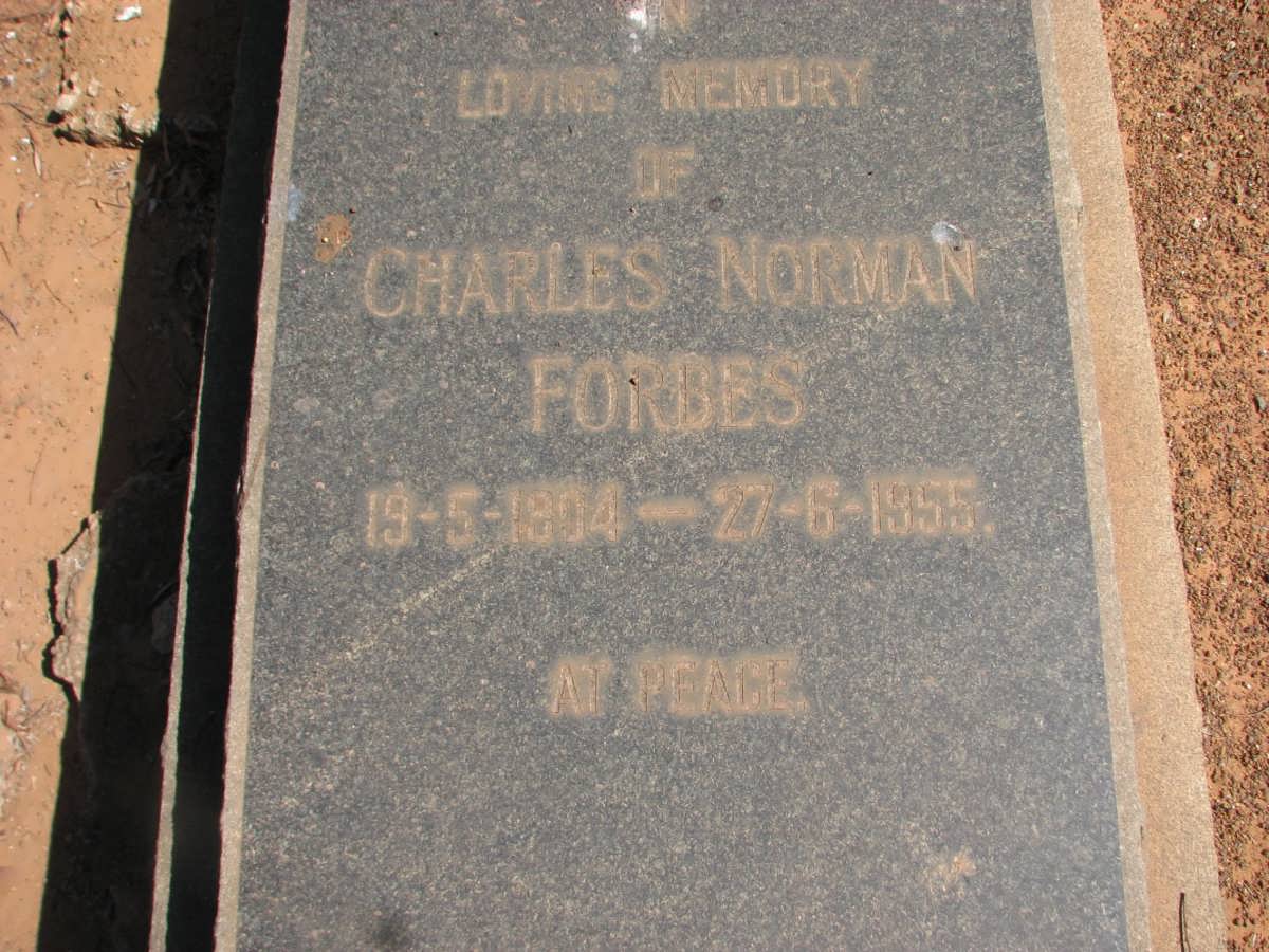 FORBES Charles Norman 1904-1955