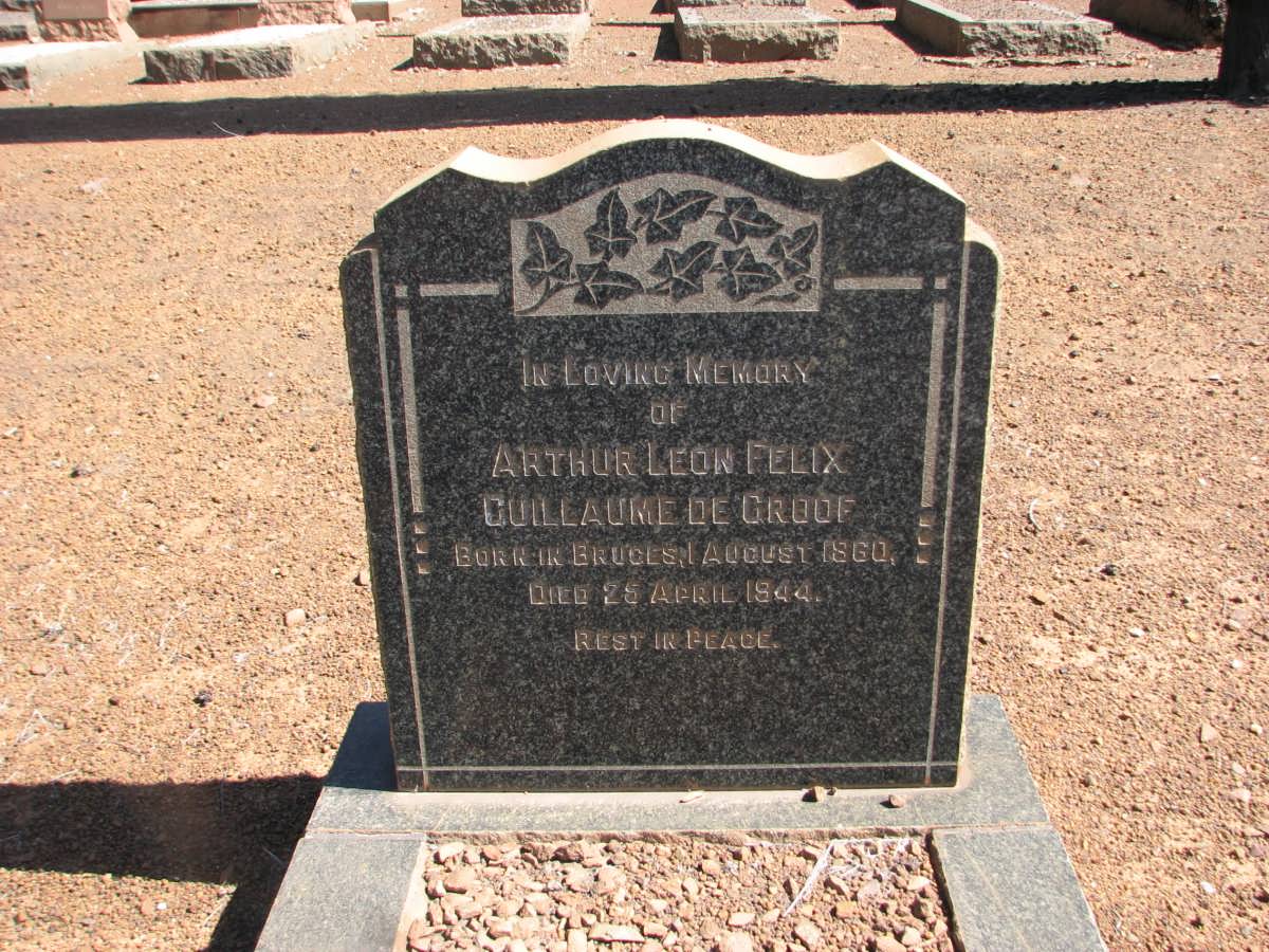 GROOF Arthur Leon Felix Guillaume, de 1860-1944