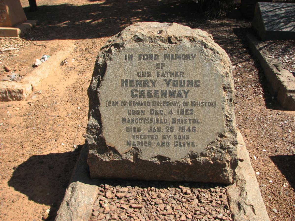 GREENWAY Henry Young 1862-1946