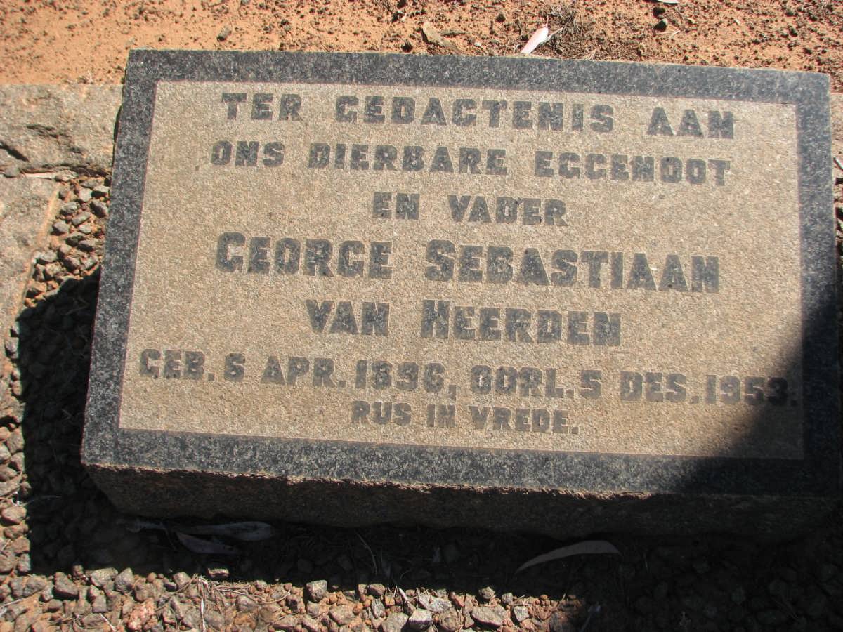 HEERDEN George Sebastiaan, van 1896-1953