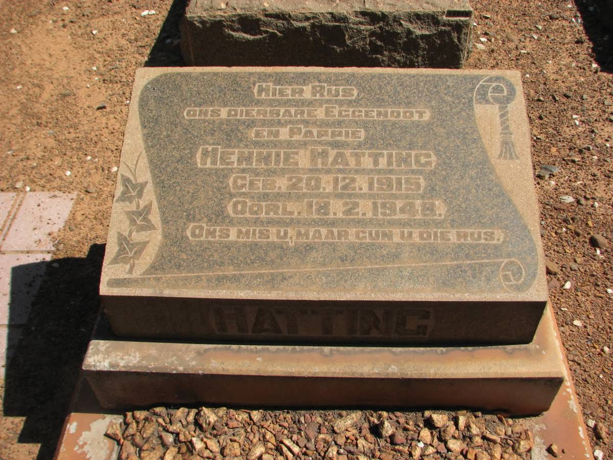 HATTING Hennie 1915-1948