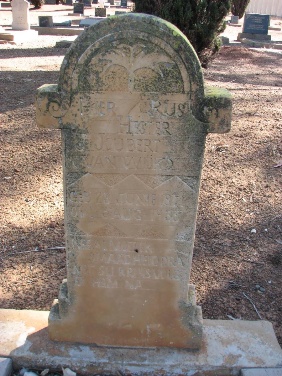 JOUBERT Hester J. nee VAN WIJK 1871-1935