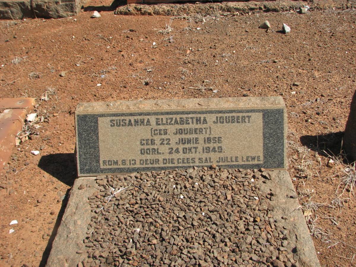 JOUBERT Susanna Elizabeth nee JOUBERT 1856-1949