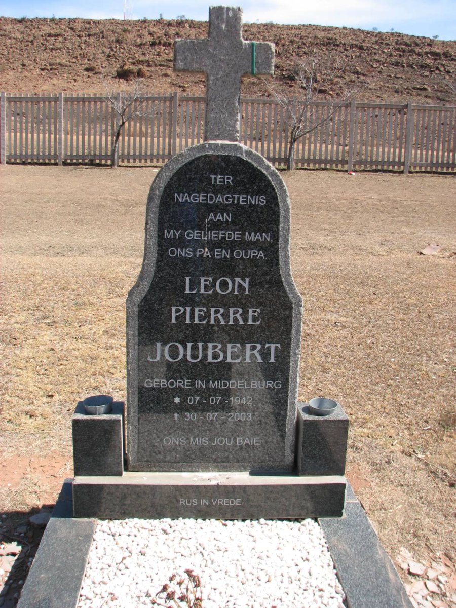 JOUBERT Leon Pierre 1942-2003