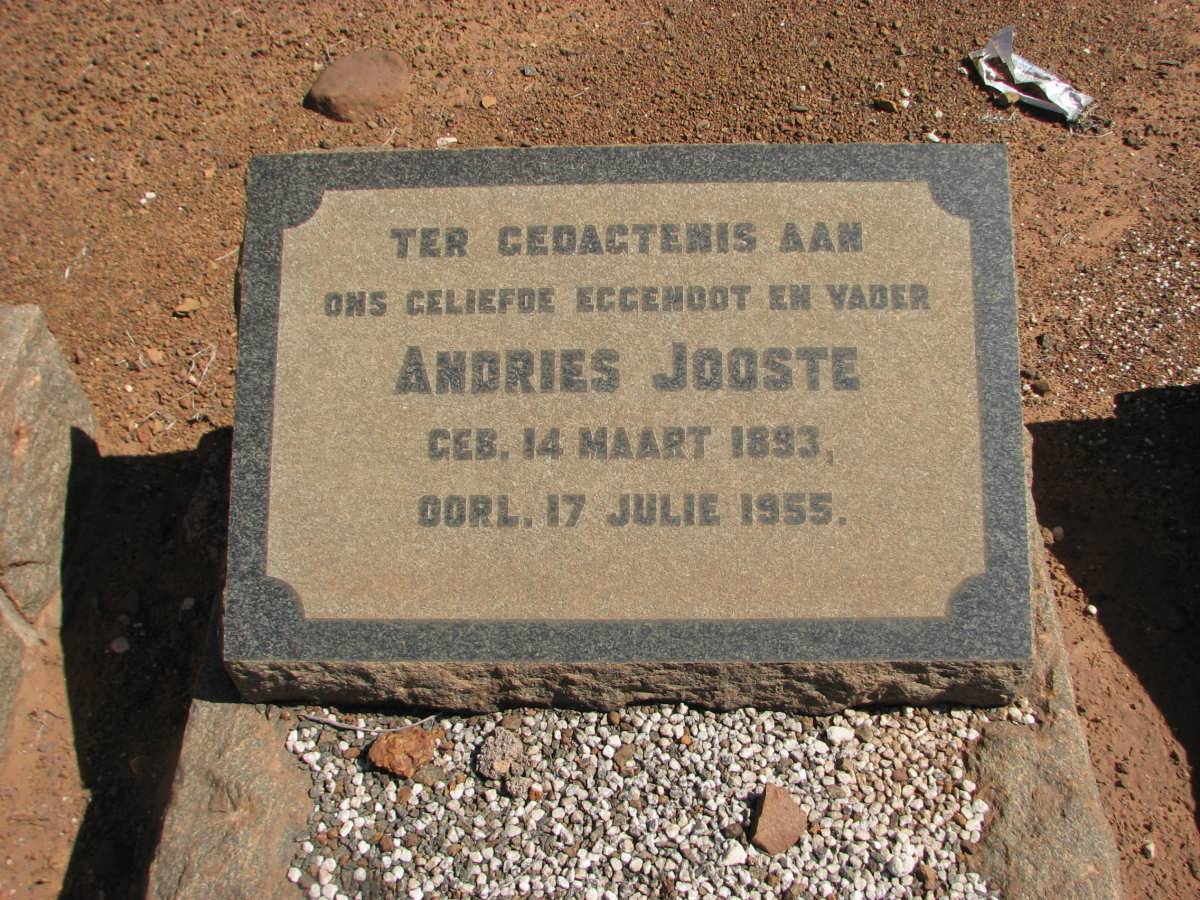 JOOSTE Andries 1893-1955