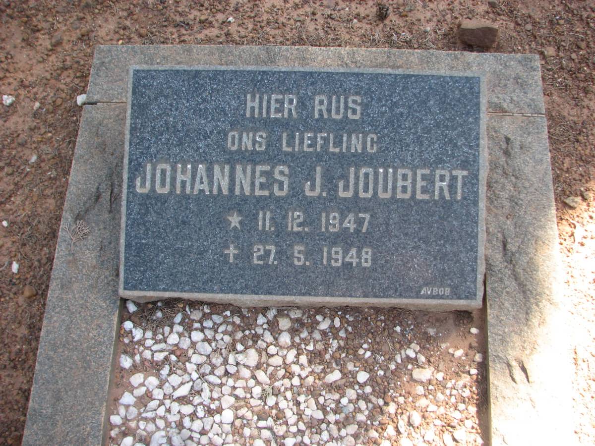 JOUBERT Johannes J. 1947-1948