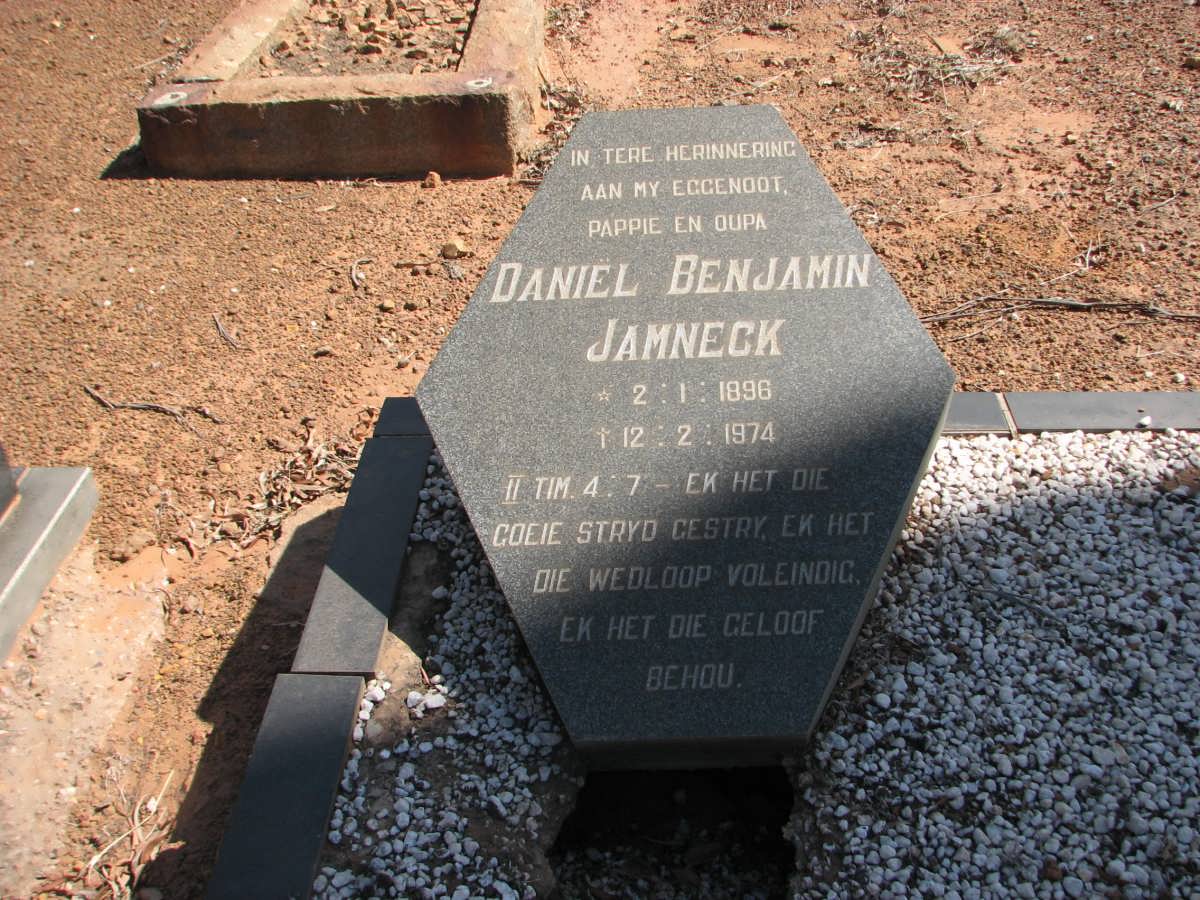 JAMNECK Daniël Benjamin 1896-1974 & Susanna Bouwer nee VOSLOO 1908-1977 #1