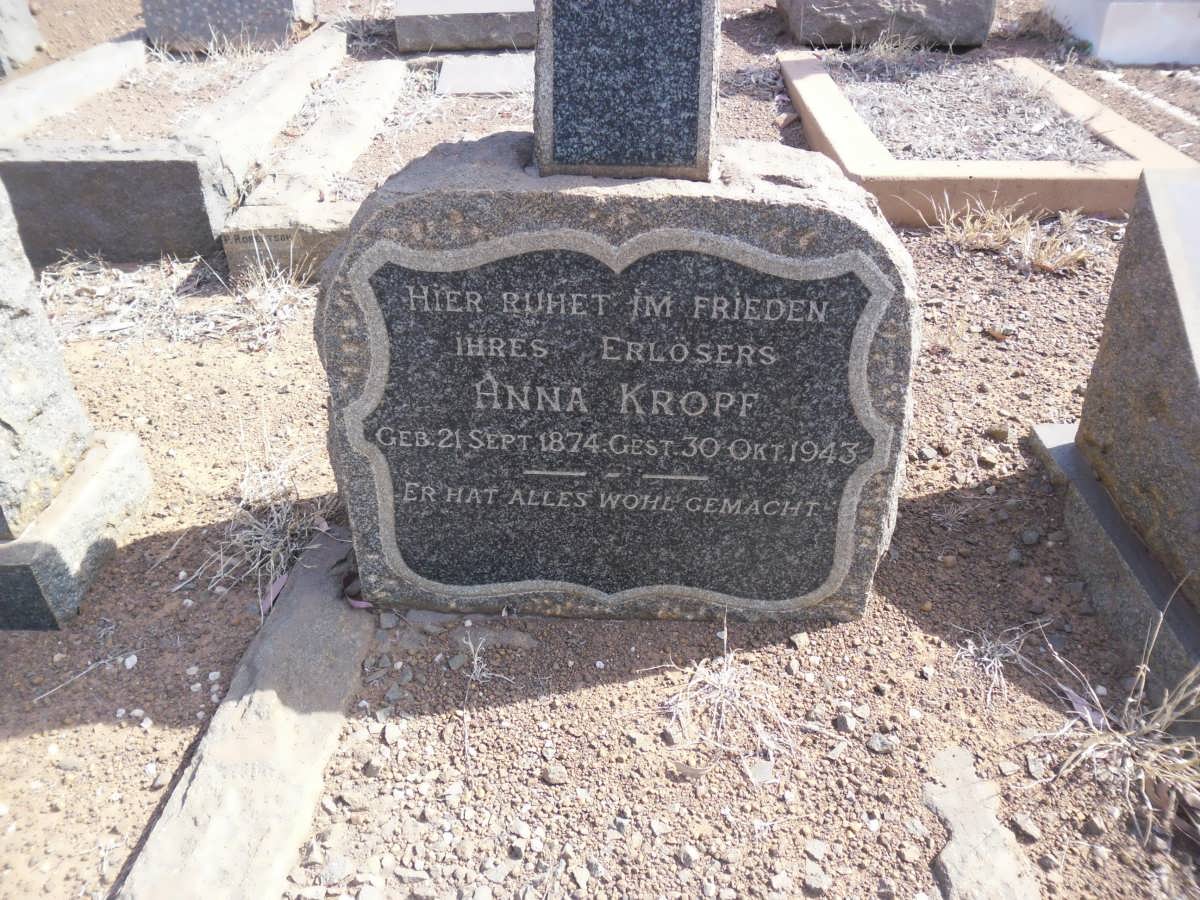 KROPF Anna 1874-1943