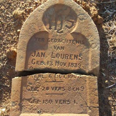 LOURENS Jan 1839-1907