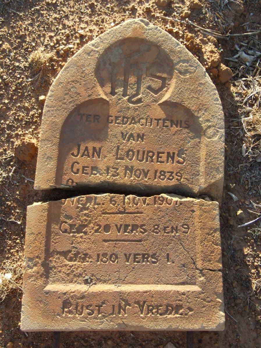 LOURENS Jan 1839-1907