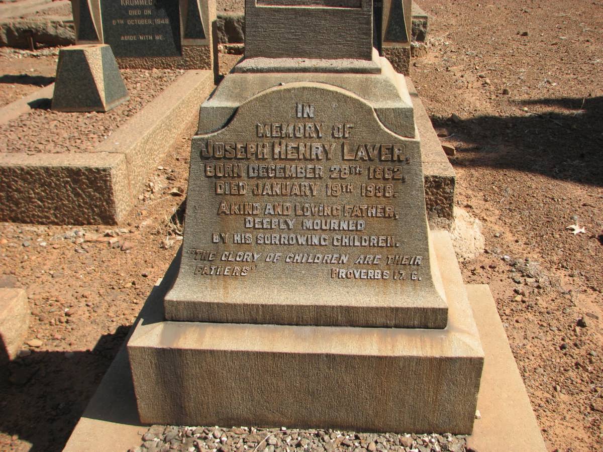 LAVER Joseph Henry 1862-1938
