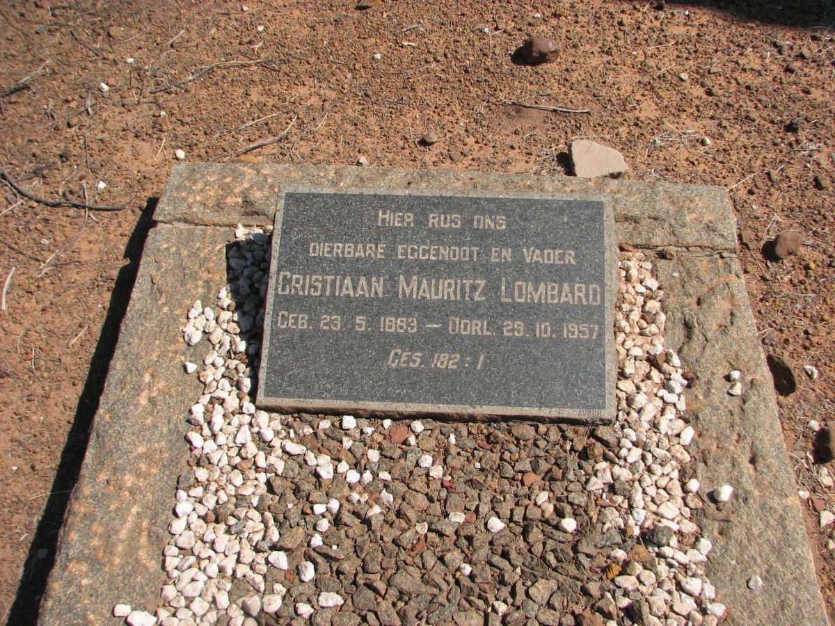 LOMBARD Christiaan Mauritz 1883-1957