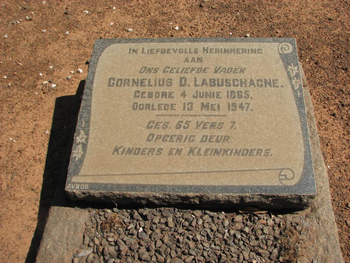 LABUSCHAGNE Cornelius D. 1865-1947