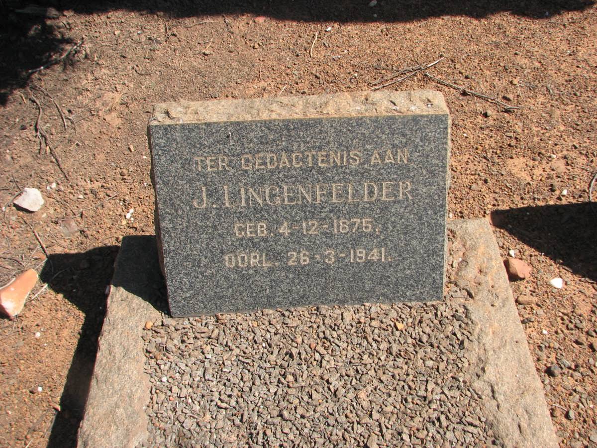 LINGENFELDER J. 1875-1941