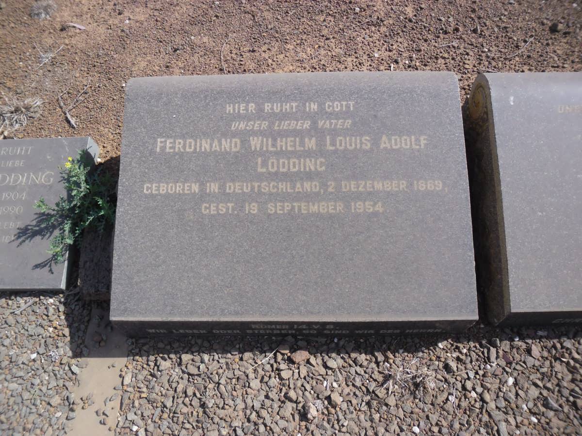 LODDING Ferdinand Wilhelm Louis Adolf 1869-1954 & Sophy Charlotte 1885-1939 :: LODDING Lily 1904-1990 #1