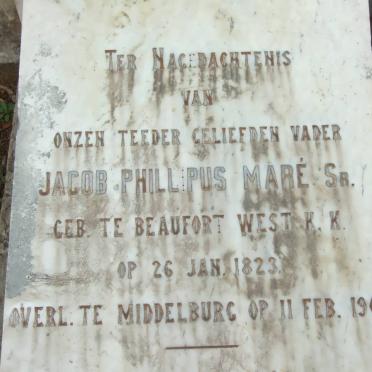 MARÉ Jacob Phillipus 1823-1900 & Johanna nee SCHABORT 1842-1895 #2
