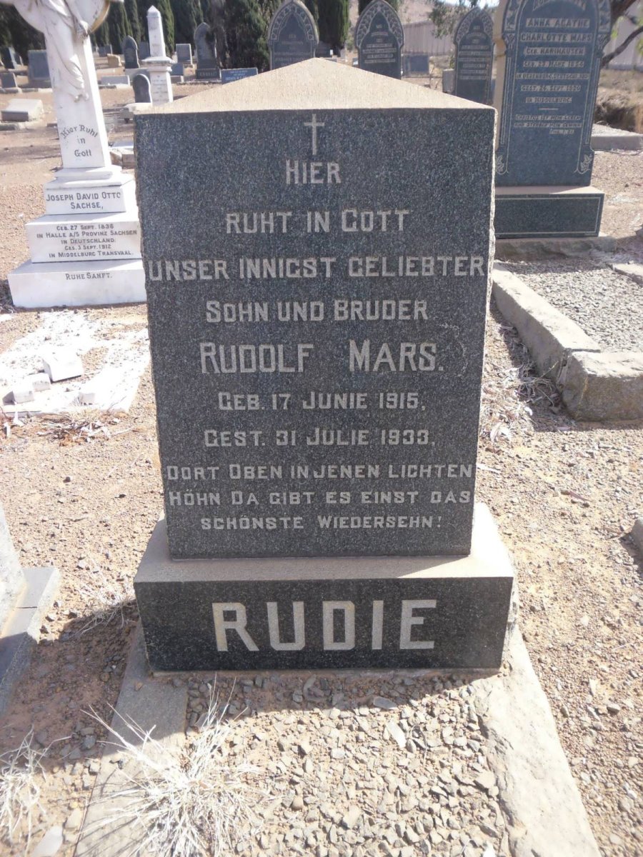 MARS Rudolf 1915-1933