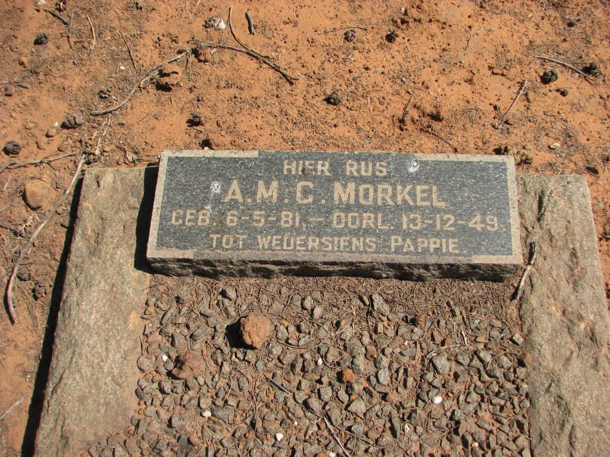 MORKEL A.M.G. 1881-1949