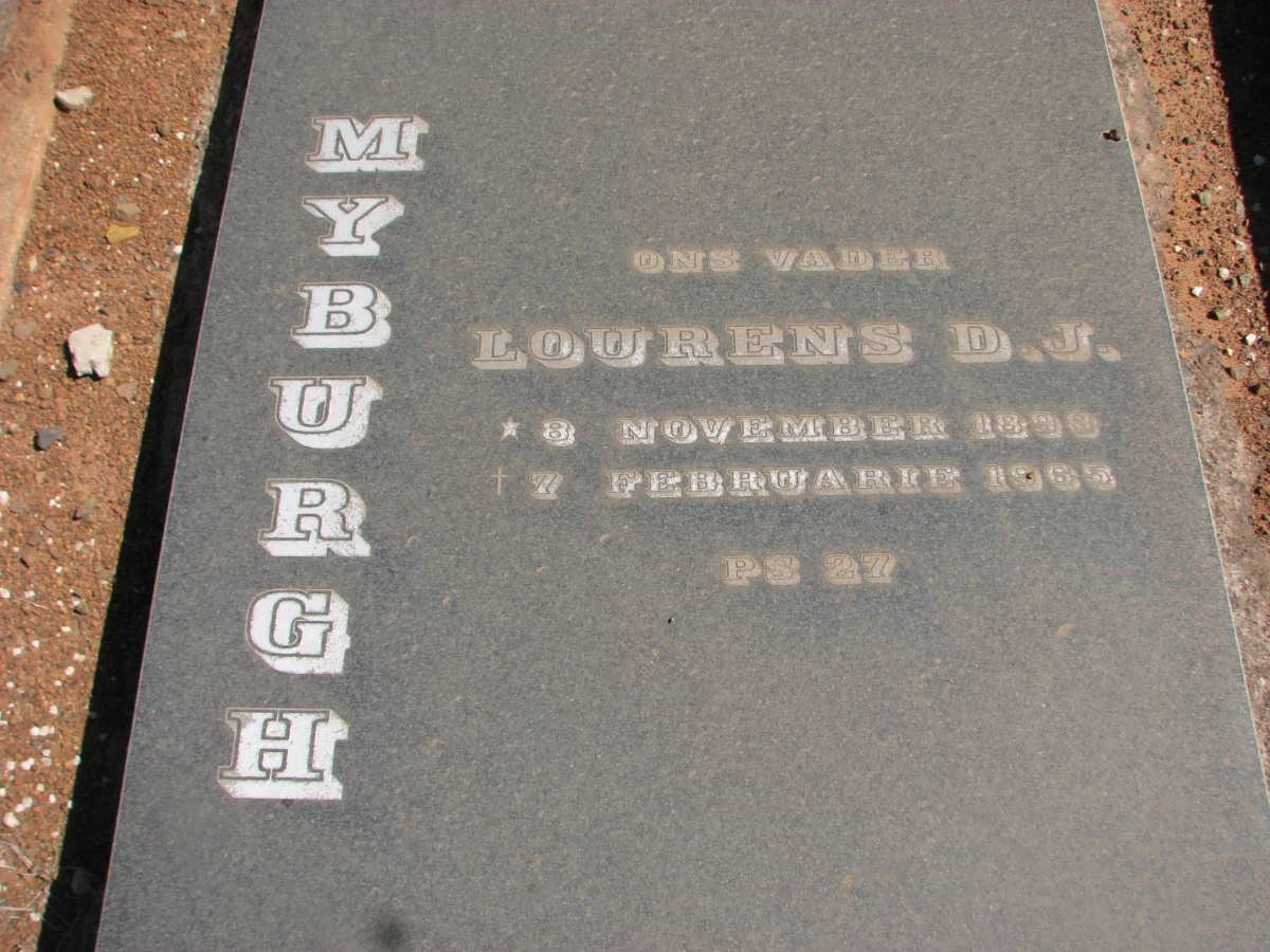 MYBURGH Lourens D.J. 1898-1965