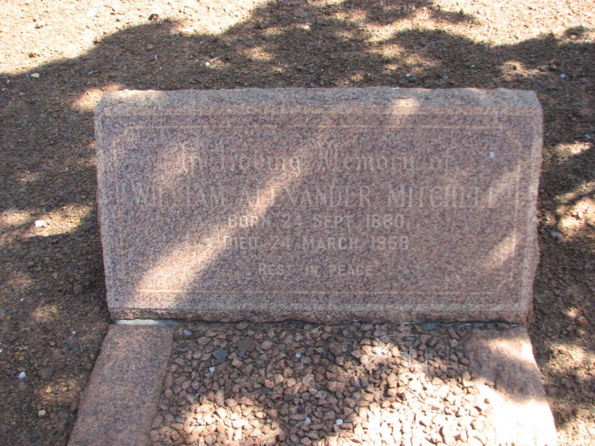 MITCHELL William Alexander 1880-1958