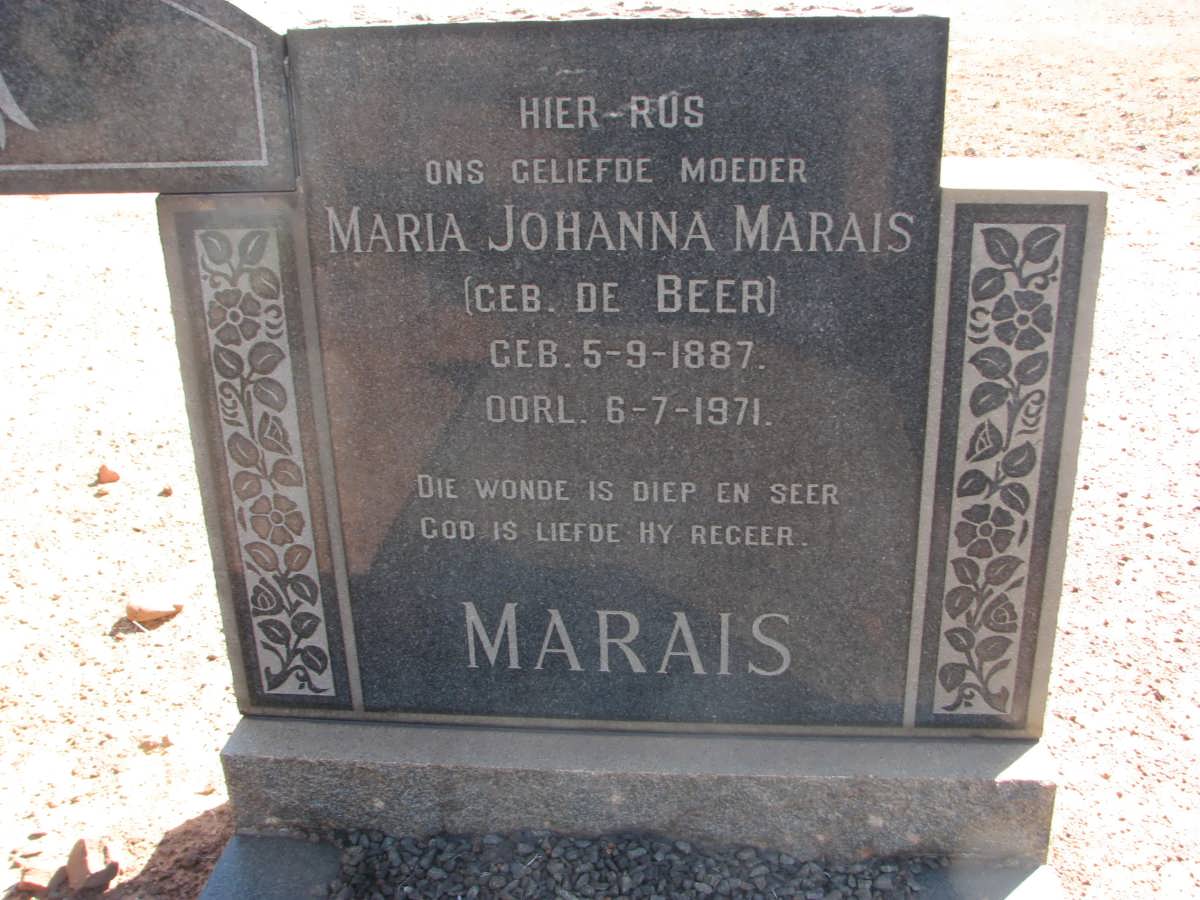MARAIS Hermanus I.J. 1882-1956 & Maria Johanna nee DE BEER 1887-1971 #2