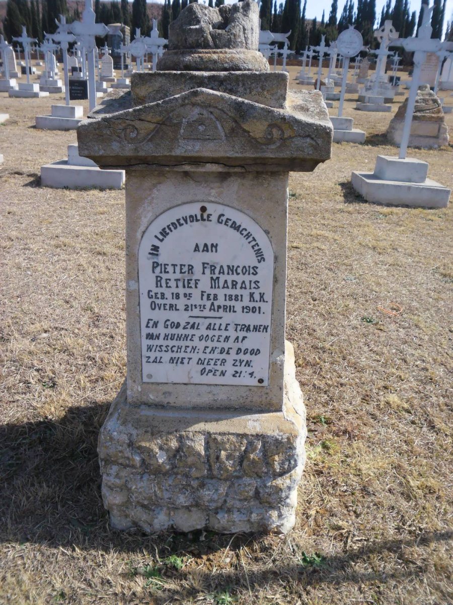 MARAIS Pieter Francois Retief 1881-1901