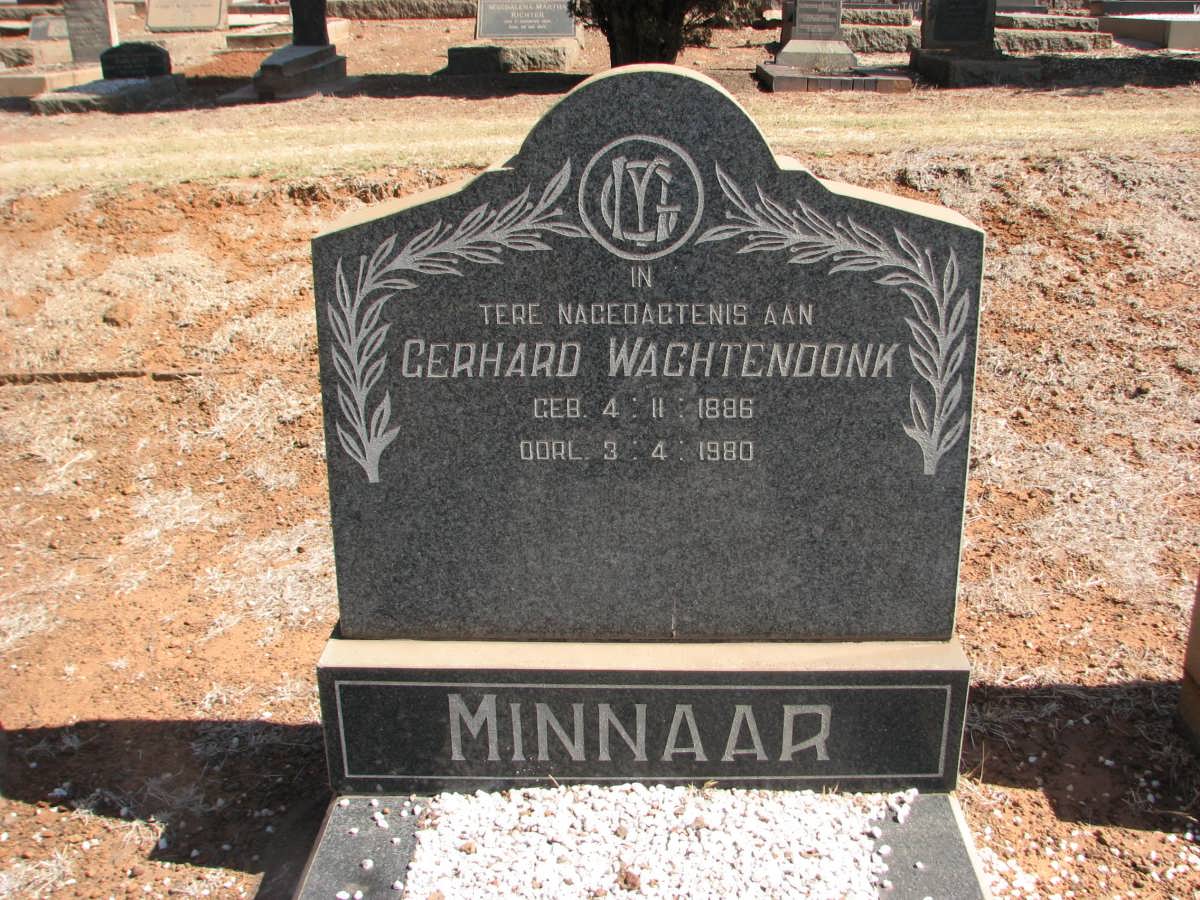 MINNAAR Gerhard Wachtendonk 1886-1980