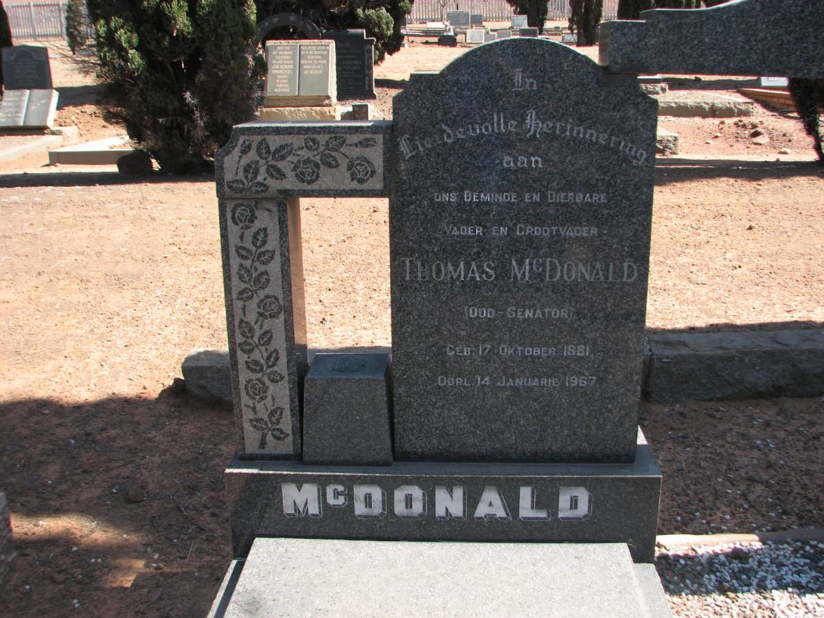 McDONALD Thomas 1881-1967 &  Adriana Magdalena 1893-1957 #1