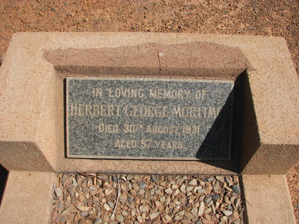 MORTIMER Herbert George -1931