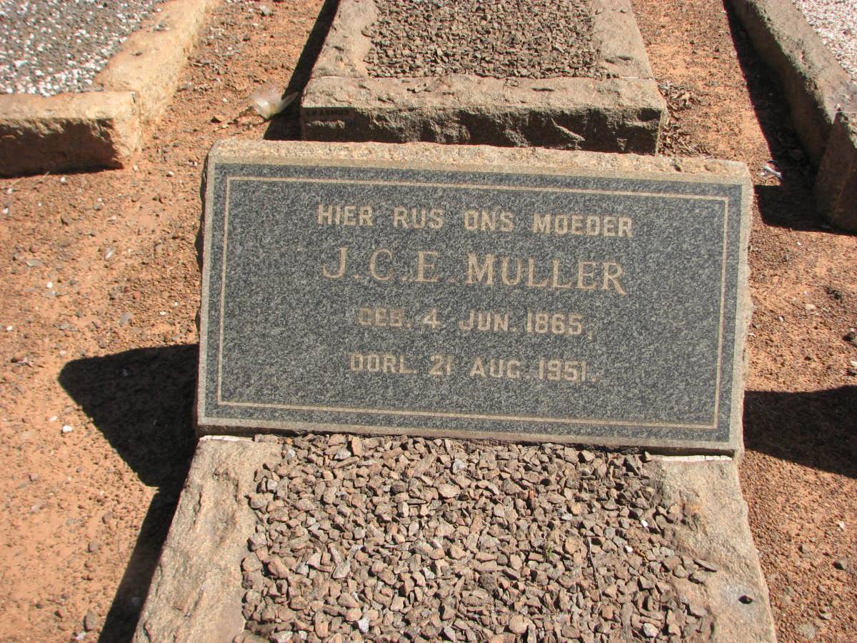 MULLER J.C.E. 1865-1951