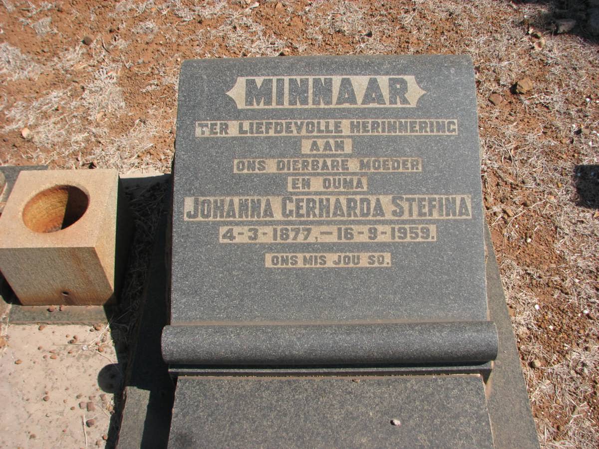 MINNAAR Jan Daniel 1872-1955 & Johanna Gerharda Stefina 1877-1959 #2