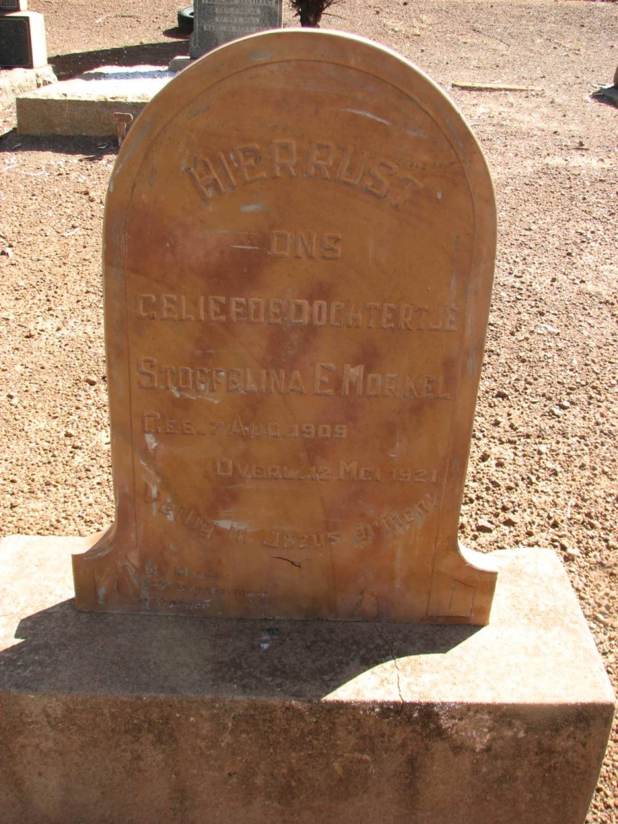 MORKEL Stoffelina E. 1909-1921