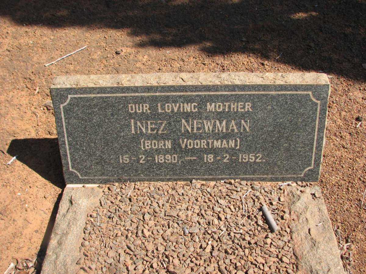 NEWMAN Inez nee VOORTMAN 1890-1952