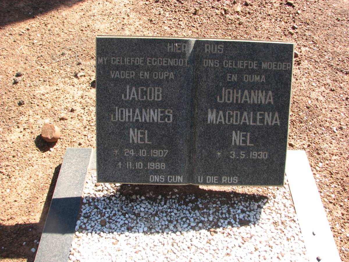 NEL Jacob Johannes 1907-1988 &amp; Johanna Magdalena 1930-