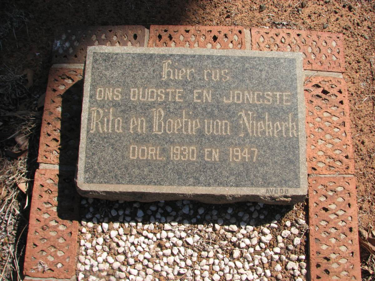 NIEKERK Rita, van -1930 :: VAN NIEKERK Boetie -1947