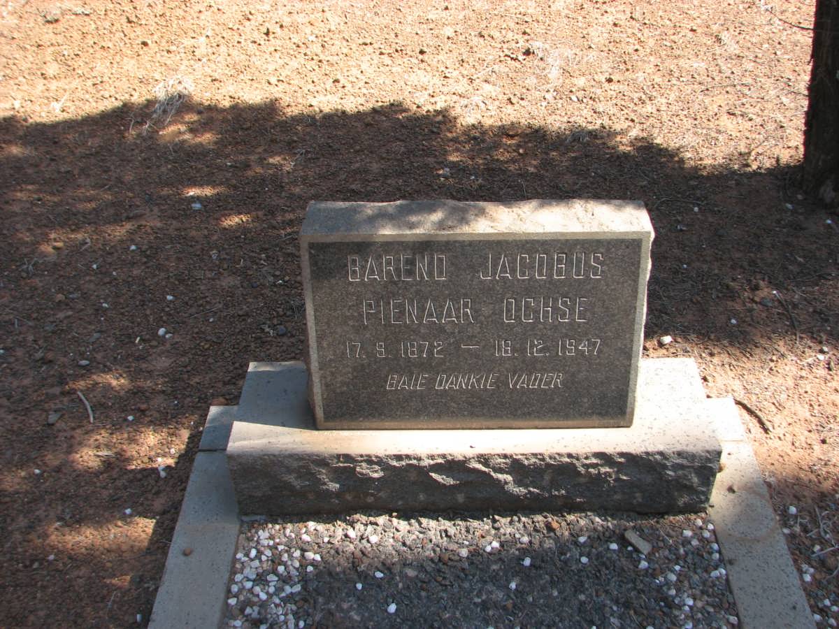 OCHSE Barend Jacobus Pienaar 1872-1947